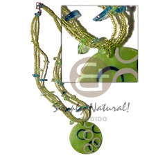 3 layers glass beads