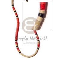 4-5 coconut heishi bleach orange