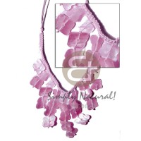 Subdued pink macrame dyed