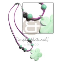 40mm pastel green kabibe flower