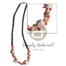 2-3mm coconut heishi black