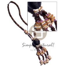 Tassled 4-5mm coconut pokalet