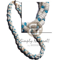 Twisted white clam aqua