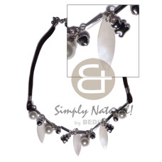 Dangling 30mmx10mm kabibe shells