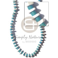 4-5 mm coconut heishi aqua