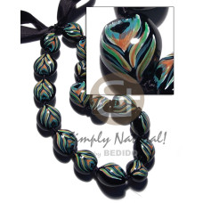 Kukui seeds in animal print