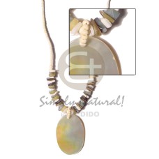 2-3mm coconut heishi bleach