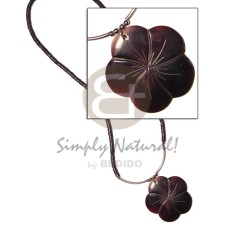 2-3 black coconut heishe