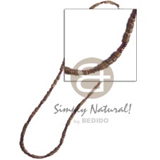 2-3mm coconut heishi brown