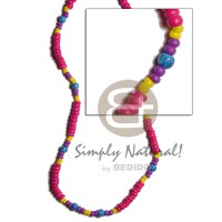 4-5mm fuschia pink coconut pokalet