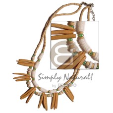 2 rows 2-3mm coconut heishe