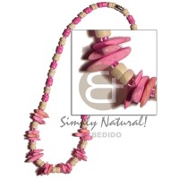 Pink bleach white 4-5mm coconut pokalet.