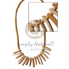 2-3mm tan coconut heishi bleach