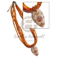 6 rows orange multi layered