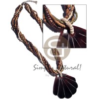 10 rows of cut glass beads