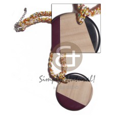 Round 60mm patched ambabawod wood