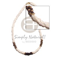 3 rows twisted troca ricebeads