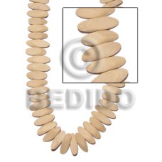 Natural white wood slide cut