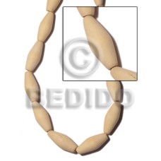 Natural white wood football 15mmx35mm