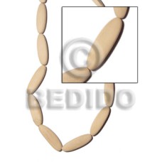 Natural white wood flat football