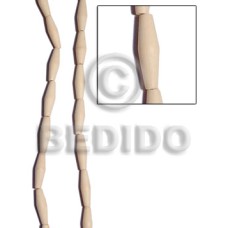 Natural white wood football 8mmx27mm