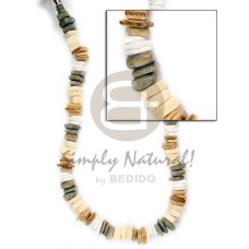 Sq cut khaki combination white