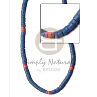 4-5mm c. heishi turq blu royal