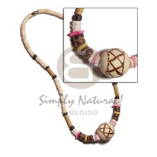 4-5mm coconut heishi bleach