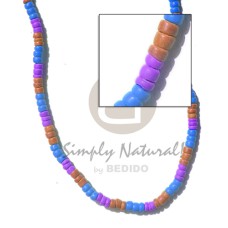 4-5mm coconut pukalet violet brown blue combination