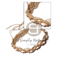 White nassa in wax cord