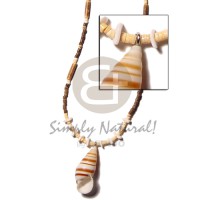 2-3 coconut heishi brown