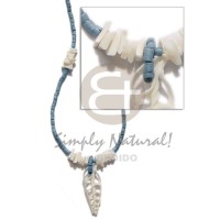 2-3mm coconut heishi pastel blue