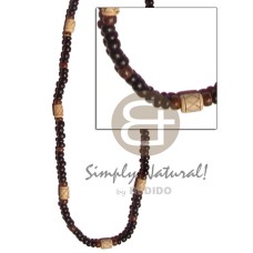 4-5mm coconut pukalet black brown