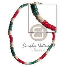 4-5mm red green bleach coconut pokalet