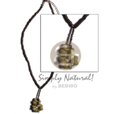 2-3mm coconut black heishe