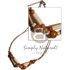 Wood beads tube on
