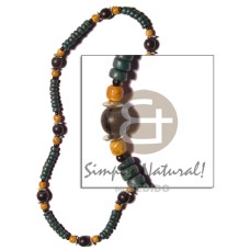 Dark green 4-5mm coconut pokalet.