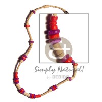 2-3mm coconut heishi natural white