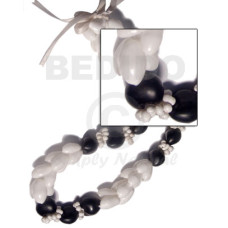 Beaded white bubbleshells 28