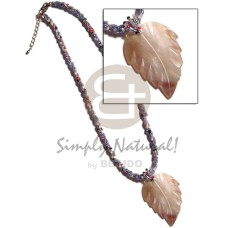 3 rows twisted glass beads