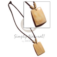 40mm rectangular melo pendant in