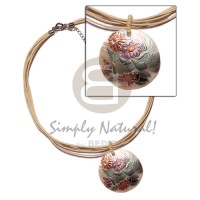 6 layer beige wax cord