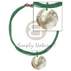 6 layer green wax cord