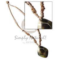 Macrame bead accent and