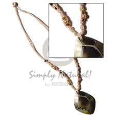 Macrame bead accent and