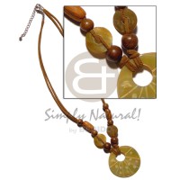 40mm round mop pendant in