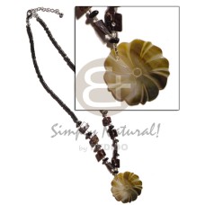 2-3mm black coconut heishe