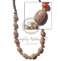 Oval salwag corals brown