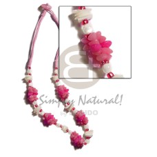 Pink 3 layer wax cord