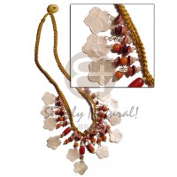 Golden macrame dangling 15mm